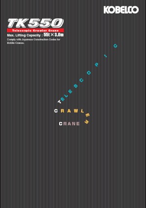 Żurawie gąsienicowe — wysięgnik teleskopowy Kobelco TK550