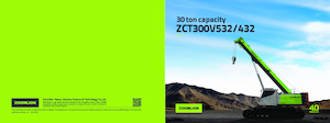 Żurawie gąsienicowe — wysięgnik teleskopowy Zoomlion ZCT300V532