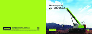 Żurawie gąsienicowe — wysięgnik teleskopowy Zoomlion ZCT600V532