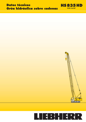 Żurawie gąsienicowe — wysięgnik kratowy Liebherr HS 835 HD Litr.
