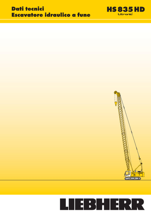 Żurawie gąsienicowe — wysięgnik kratowy Liebherr HS 835 HD Litr.