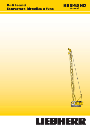 Żurawie gąsienicowe — wysięgnik kratowy Liebherr HS 845 HD Litr.