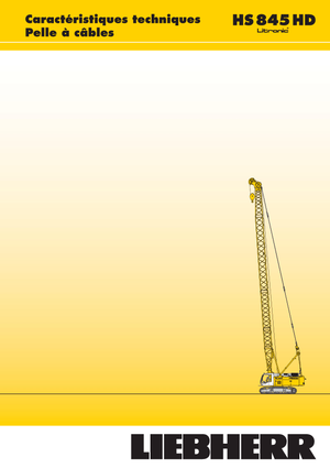 Żurawie gąsienicowe — wysięgnik kratowy Liebherr HS 845 HD Litr.