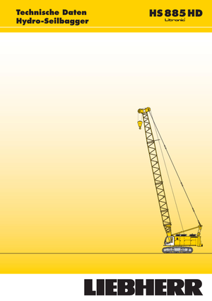 Żurawie gąsienicowe — wysięgnik kratowy Liebherr HS 885 HD Litr.