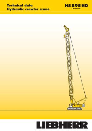Żurawie gąsienicowe — wysięgnik kratowy Liebherr HS 895 HD
