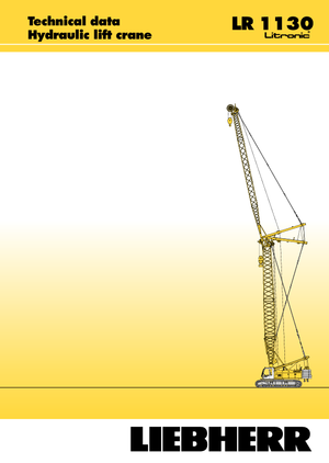 Żurawie gąsienicowe — wysięgnik kratowy Liebherr LR 1110