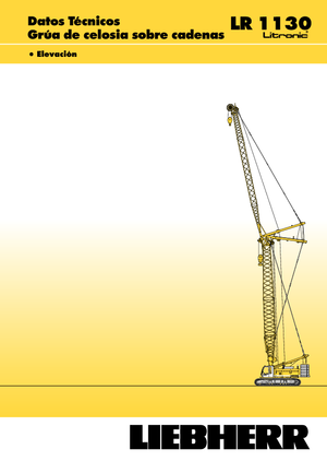 Żurawie gąsienicowe — wysięgnik kratowy Liebherr LR 1110