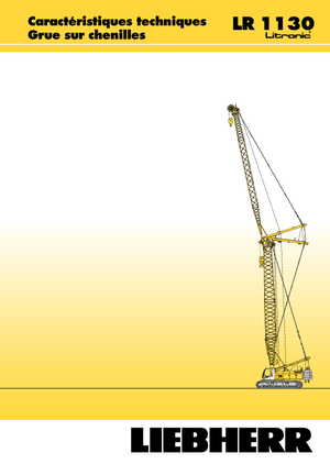 Żurawie gąsienicowe — wysięgnik kratowy Liebherr LR 1110