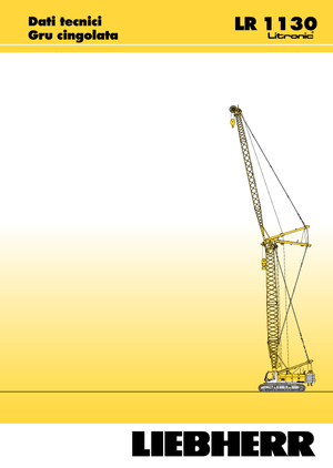 Żurawie gąsienicowe — wysięgnik kratowy Liebherr LR 1110