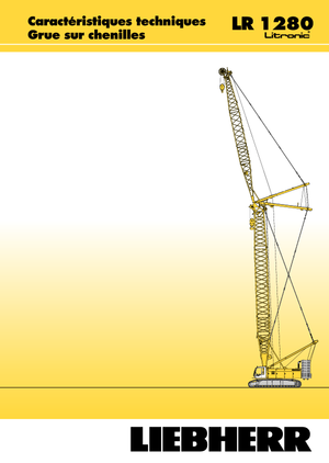 Żurawie gąsienicowe — wysięgnik kratowy Liebherr LR 1280