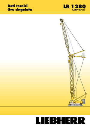 Żurawie gąsienicowe — wysięgnik kratowy Liebherr LR 1280