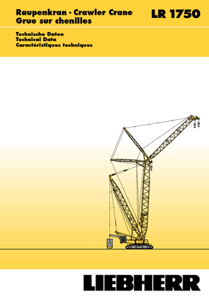 Żurawie gąsienicowe — wysięgnik kratowy Liebherr LR 1750