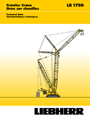 Żurawie gąsienicowe — wysięgnik kratowy Liebherr LR 1750