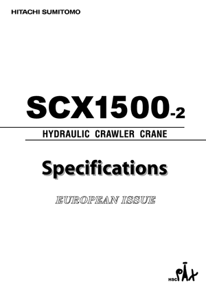 Żurawie gąsienicowe — wysięgnik kratowy Hitachi Sumitomo SCX 1500-2