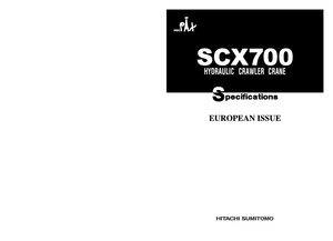 Żurawie gąsienicowe — wysięgnik kratowy Hitachi Sumitomo SCX 700