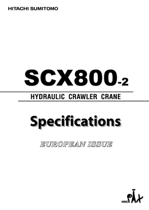 Żurawie gąsienicowe — wysięgnik kratowy Hitachi Sumitomo SCX 800-2