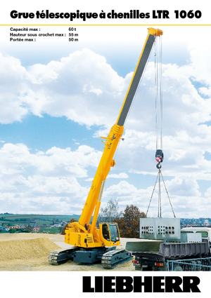Żurawie gąsienicowe — wysięgnik teleskopowy Liebherr LTR 1060