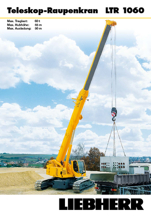 Żurawie gąsienicowe — wysięgnik teleskopowy Liebherr LTR 1060