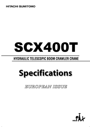 Żurawie gąsienicowe — wysięgnik teleskopowy Hitachi Sumitomo SCX 400 T