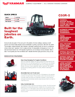 Wozidła gąsienicowe Yanmar C50R-5