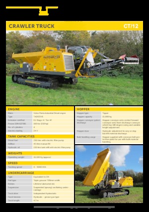 Wozidła gąsienicowe Mastenbroek CT/12