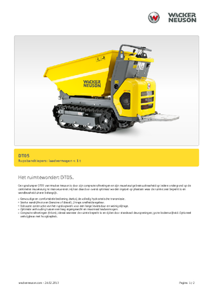 Wozidła gąsienicowe Wacker Neuson DT05