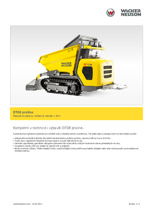 Wozidła gąsienicowe Wacker Neuson DT 08 PL