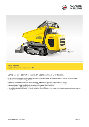 Wozidła gąsienicowe Wacker Neuson DT 08 PL