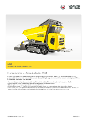 Wozidła gąsienicowe Wacker Neuson DT08