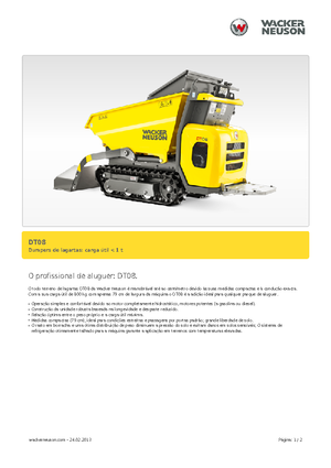 Wozidła gąsienicowe Wacker Neuson DT08