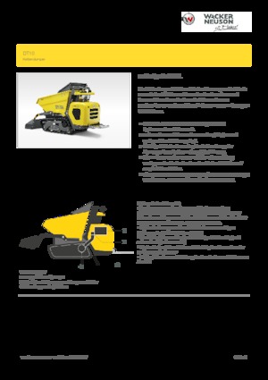 Wozidła gąsienicowe Wacker Neuson DT10