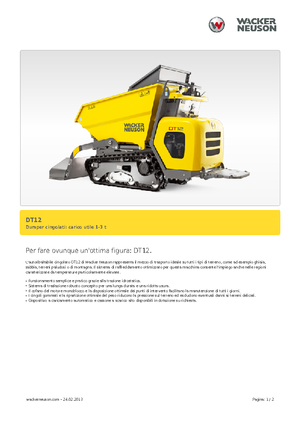 Wozidła gąsienicowe Wacker Neuson DT12