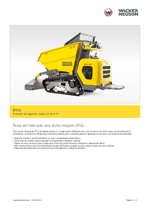 Wozidła gąsienicowe Wacker Neuson DT12
