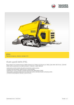 Wozidła gąsienicowe Wacker Neuson DT12