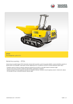 Wozidła gąsienicowe Wacker Neuson DT25