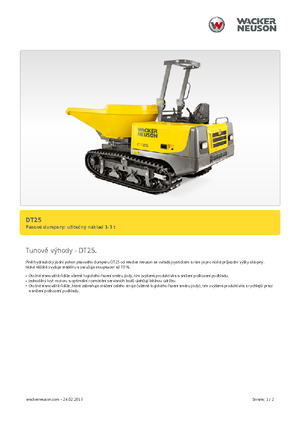 Wozidła gąsienicowe Wacker Neuson DT25