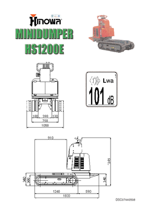 Wozidła gąsienicowe Hinowa HS 1200 E