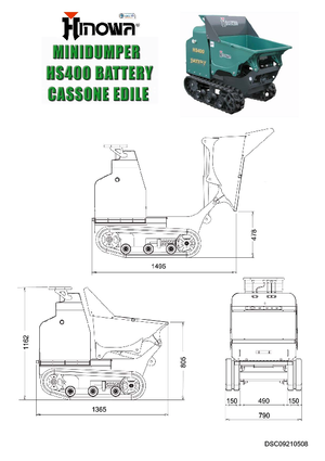 Wozidła gąsienicowe Hinowa HS400