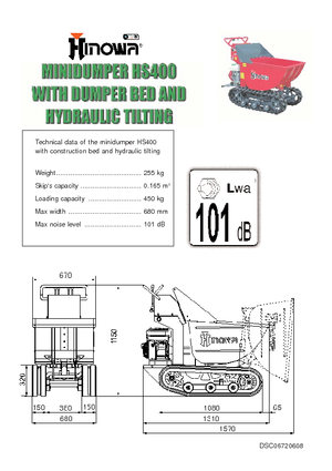 Wozidła gąsienicowe Hinowa HS400