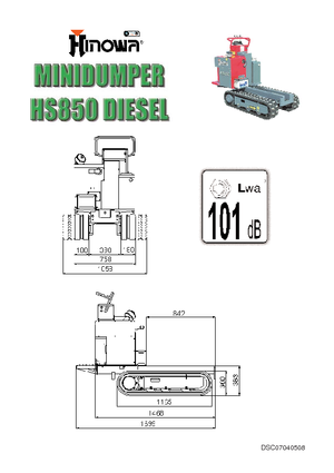 Wozidła gąsienicowe Hinowa HS 850 D