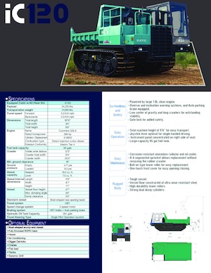 Wozidła gąsienicowe Kato IC120