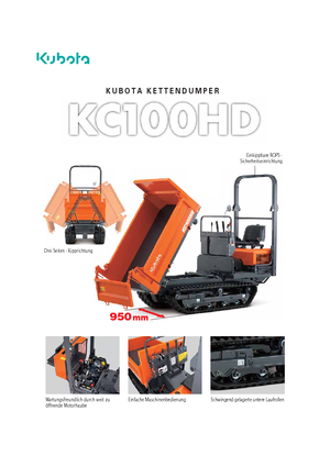 Wozidła gąsienicowe Kubota KC110HD
