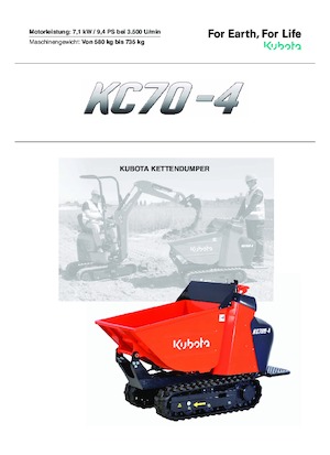 Wozidła gąsienicowe Kubota KC70-4