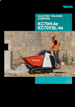 Elektryczne wozidła gąsienicowe Kubota KC70H-4e