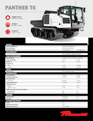 Wozidła gąsienicowe Prinoth Panther T6