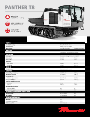 Wozidła gąsienicowe Prinoth Panther T8