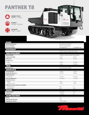 Wozidła gąsienicowe Prinoth Panther T8