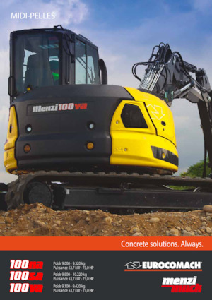 Koparki gąsienicowe Menzi 100na