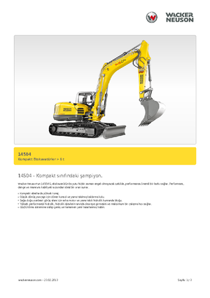 Koparki gąsienicowe Wacker Neuson 14504