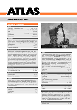 Koparki gąsienicowe Atlas 160 LC